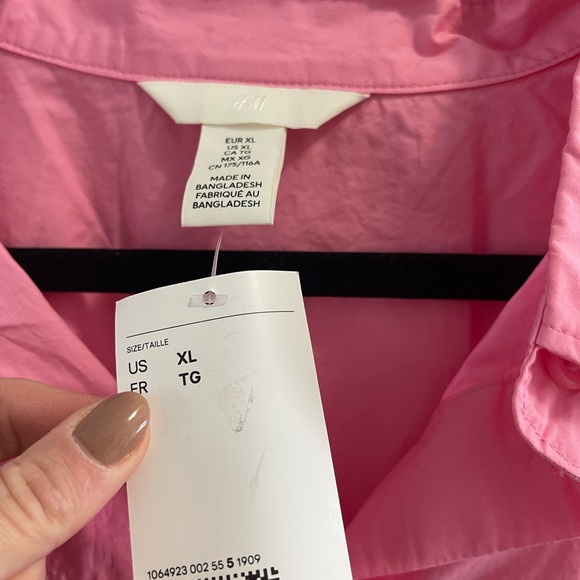 NWT- H&M pink shirt - Picture 2 of 7